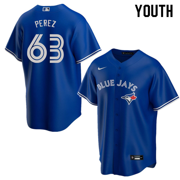 Nike Youth #63 Hector Perez Toronto Blue Jays Baseball Jerseys Sale-Blue